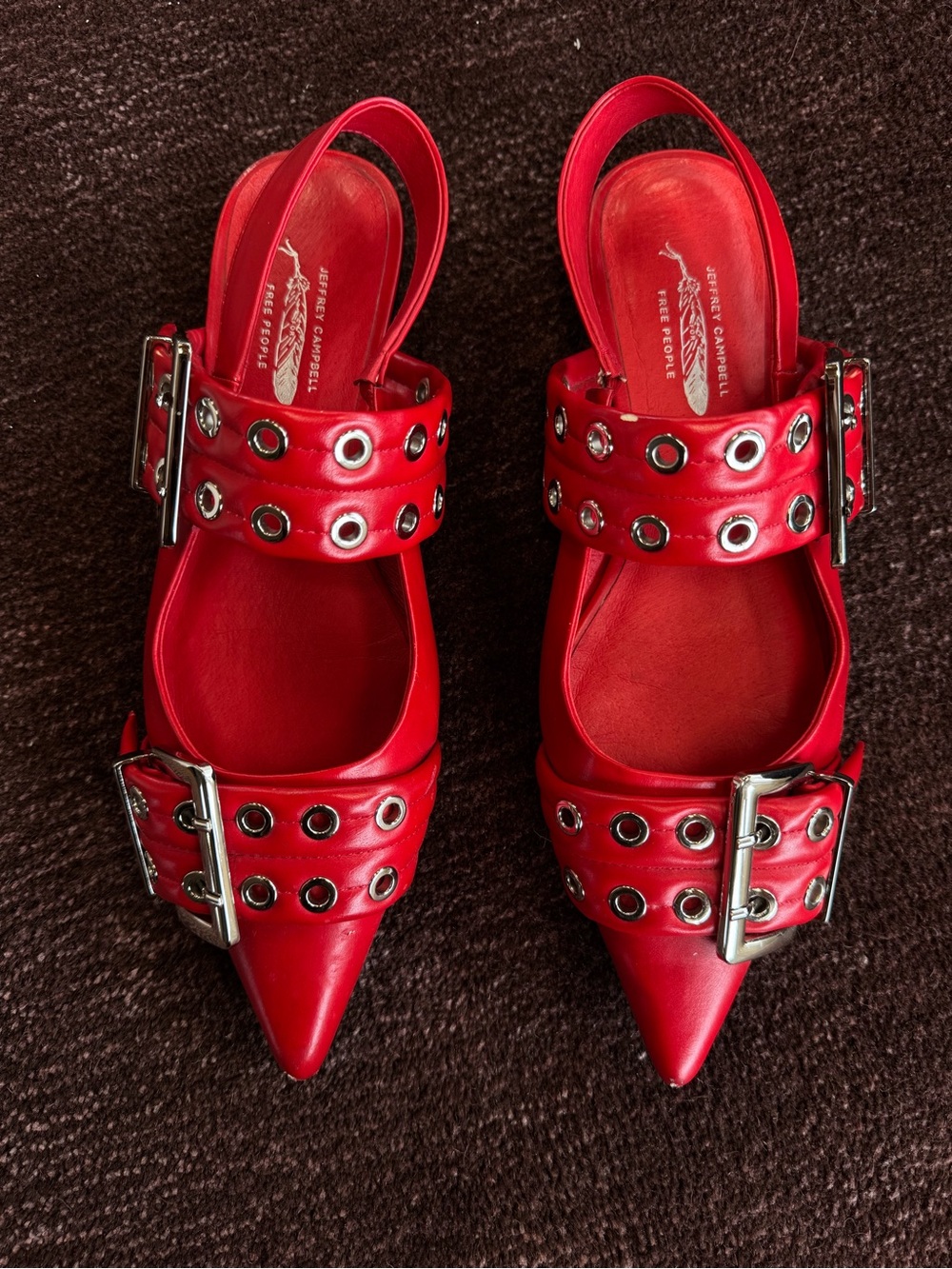 Jeffrey Campbell Lilly Buckle Slingback Flats